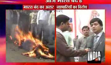 nationwide traders bandh against fdi in retail... nationwide traders bandh against fdi in retail...