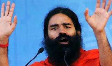 ramdev in favour of sadhvi ritambara at fast... ramdev in favour of sadhvi ritambara at fast...