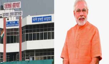 security beefed up at chennai airport ahead of pm... security beefed up at chennai airport ahead of pm...