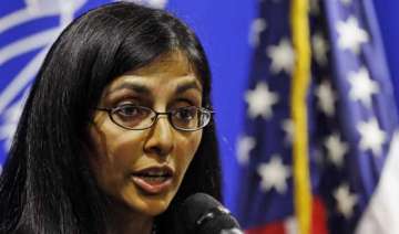senior us diplomat nisha biswal meets indian... senior us diplomat nisha biswal meets indian...