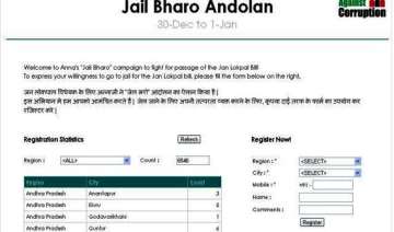 team anna launches online campaign for jail bharo... team anna launches online campaign for jail bharo...