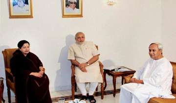 jayalalithaa meets patnaik modi on nctc - India TV jayalalithaa meets patnaik modi on nctc - India TV