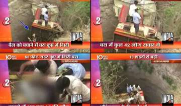 to save a bullock bus falls into well killing 16... to save a bullock bus falls into well killing 16...