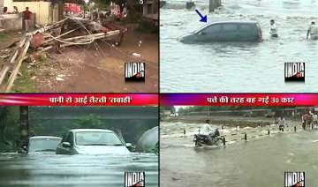 widespread floods in maharashtra 30 cars... widespread floods in maharashtra 30 cars...
