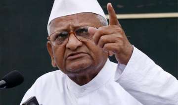 anna hazare to campaign against two former... anna hazare to campaign against two former...