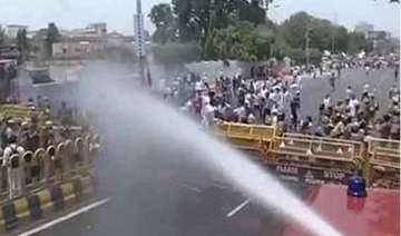 frustration of sp govt behind lathicharge of bjym... frustration of sp govt behind lathicharge of bjym...