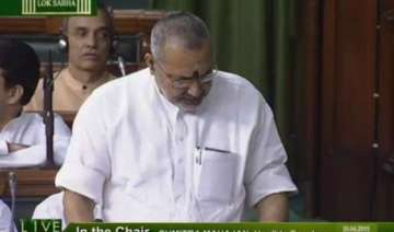 giriraj singh apologises in lok sabha for his... giriraj singh apologises in lok sabha for his...