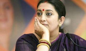 smriti blasts congress for staging protest... smriti blasts congress for staging protest...
