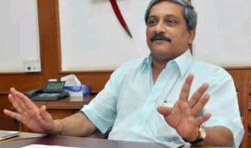 defence minister manohar parrikar to visit j k... defence minister manohar parrikar to visit j k...