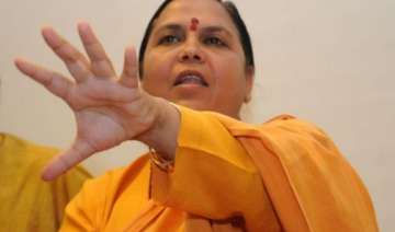 uma bharti meets akhilesh discusses ganga clean... uma bharti meets akhilesh discusses ganga clean...