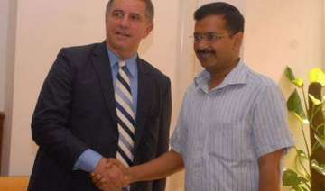 ambassador of israel daniel carmon met kejriwal -... ambassador of israel daniel carmon met kejriwal -...
