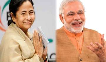 bitter rivals modi and mamata meet exchange... bitter rivals modi and mamata meet exchange...