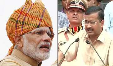 narendra modi escapes rains arvind kejriwal doesn... narendra modi escapes rains arvind kejriwal doesn...