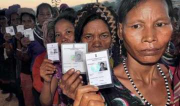 protests over tribal refugees voting in mizoram... protests over tribal refugees voting in mizoram...