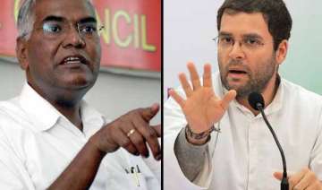 rahul s balloon will burst too says cpi s d raja... rahul s balloon will burst too says cpi s d raja...