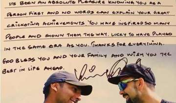 virat kohli s handwritten farewell message to... virat kohli s handwritten farewell message to...
