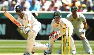 aus vs ind india reaches 224 3 at lunch chasing... aus vs ind india reaches 224 3 at lunch chasing...