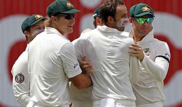 spinner lyon gives australia the edge in 2nd test... spinner lyon gives australia the edge in 2nd test...