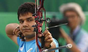 abhishek verma earns india gold in archery world... abhishek verma earns india gold in archery world...