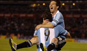 messi aguero higuain score in rush for argentina... messi aguero higuain score in rush for argentina...