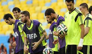 fifa world cup spain drops xavi pique for must... fifa world cup spain drops xavi pique for must...