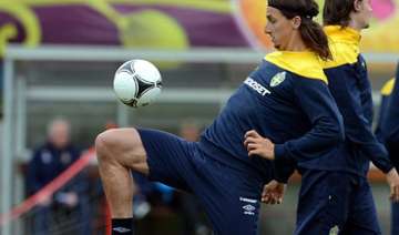 ibrahimovic sits out part of sweden training -... ibrahimovic sits out part of sweden training -...