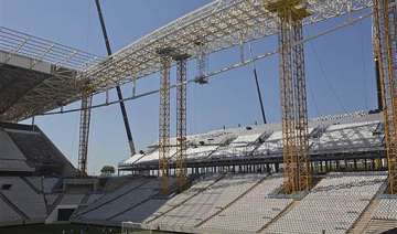 worker dies at stadium hosting world cup opener.... worker dies at stadium hosting world cup opener....