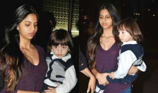suhana khan with abram khan - India TV suhana khan with abram khan - India TV