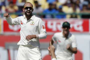 Ind vs Aus, 4th Test, Day 2, KL Rahul, Nathan Lyon Ind vs Aus, 4th Test, Day 2, KL Rahul, Nathan Lyon