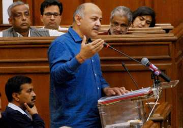 Manish Sisodia presenting the state budget... Manish Sisodia presenting the state budget...