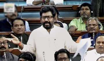 Shiv Sena MP Ravindra Gaikwad today made a brief... Shiv Sena MP Ravindra Gaikwad today made a brief...