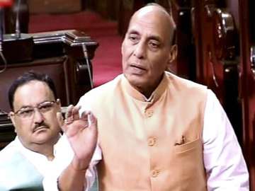 Rajnath Singh speaking in the Rajya Sabha in New... Rajnath Singh speaking in the Rajya Sabha in New...