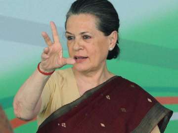 File pic of Congress president Sonia Gandhi -... File pic of Congress president Sonia Gandhi -...