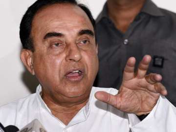 File pic of BJP leader Subramanian Swamy - India... File pic of BJP leader Subramanian Swamy - India...
