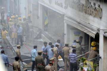 Chennai Silks fire Chennai Silks fire