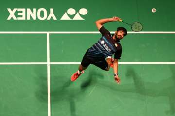 Kidambi Srikanth of India in action - India TV Kidambi Srikanth of India in action - India TV