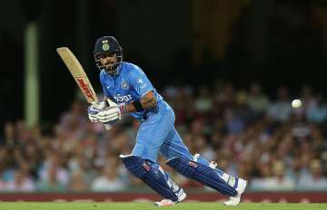 Virat Kohli of India playing a drive on the ON... Virat Kohli of India playing a drive on the ON...