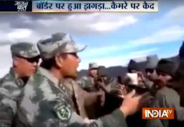 Verbal spat broke out between Indian and Chinese... Verbal spat broke out between Indian and Chinese...