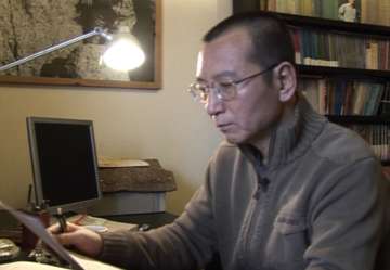 Liu Xiaobo in an image taken from an AP video in... Liu Xiaobo in an image taken from an AP video in...