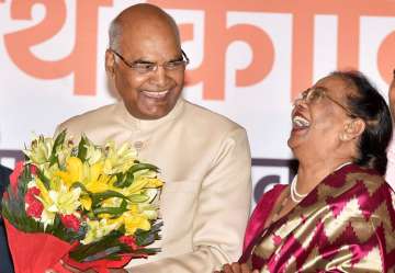 President-elect Ram Nath Kovind along with his... President-elect Ram Nath Kovind along with his...
