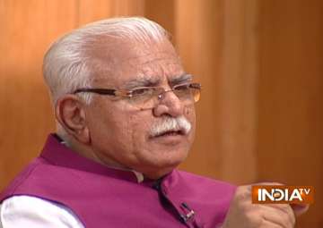 Haryana CM Khattar in Aap Ki Adalat - India TV Haryana CM Khattar in Aap Ki Adalat - India TV