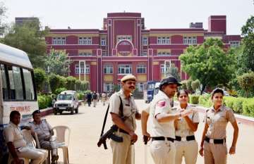 File pic - Cops outside Ryan International School... File pic - Cops outside Ryan International School...