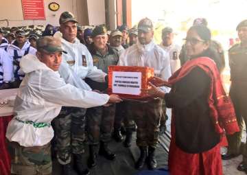 Nirmala Sitharaman interacts with troops at... Nirmala Sitharaman interacts with troops at...