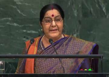 Sushma Swaraj at United Nations General Assembly ... Sushma Swaraj at United Nations General Assembly ...