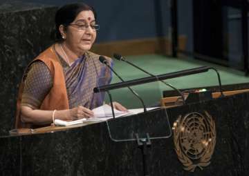 Sushma Swaraj at UNGA - India TV Sushma Swaraj at UNGA - India TV