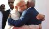 PM Narendra Modi being welcomed by the President of