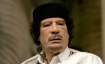 File photo of late Libyan leader Moammar Gaddafi.