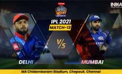 Live Cricket Score DC vs MI IPL 2021, Match 13: Follow Live score and updates from Chennai 