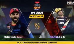 Live Score RCB vs KKR IPL 2021: Live Updates from Chennai