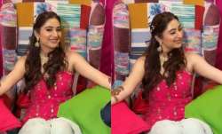 Rahul Vaidya-Disha Parmar Mehendi: Acterss glows in pink in first pictures, videos from the ceremony
